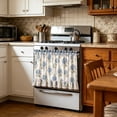 thumbnail image 7 of Dmlowu Ruffled Oven Skirt, Adjustable Tie Waterproof Oven Skirt Curtain, Stain-Resistant Cover for Oven Sink Toaster Microwave, Farmhouse Kitchen Decor, 7 of 7