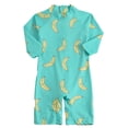 thumbnail image 2 of ATAIKU 0-4T Baby Boys Banana One Piece Swimsuit Rash Guard Suits Toddler Long Sleeve Swimwear Kids UPF 50+ Zipper Bathing Suit, 2 of 8