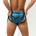 thumbnail image 4 of Caleçons pour Hommes Hommes Couleur Unie Décontractés Élastiques Taille Mi-Haute Shorts sous-Vêtements, 4 of 9