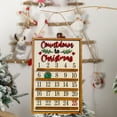 thumbnail image 4 of pathside Christmas Wall Calendar Wooden Calendar Ornaments Countdown Calendar Tracking Card 25 Day Calendar Hanging Card Suitable for Kids Creative Christmas Gifts, 4 of 6