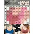 thumbnail image 6 of Kalon 4 Pack Women's Demi Wireless Padded Bralette Hook and Eye Bra Back, 6 of 9