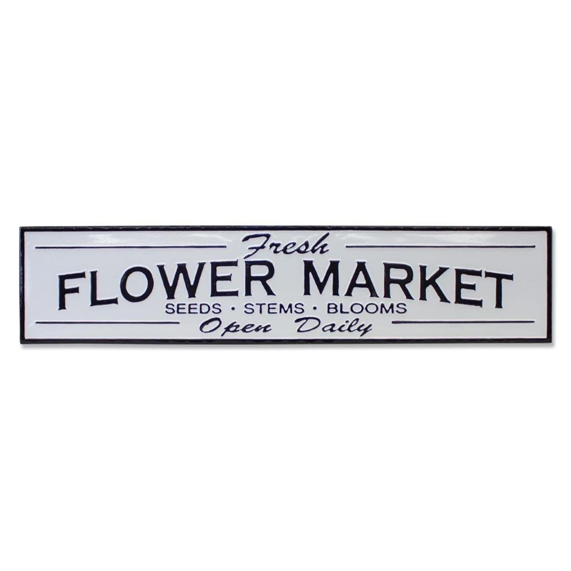 Flower Market Sign 36"L x 8"H Metal