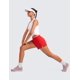 thumbnail image 3 of Shorts CRZ YOGA V Split para Correr 2.5" Cintura Alta Rojo L, 3 of 5