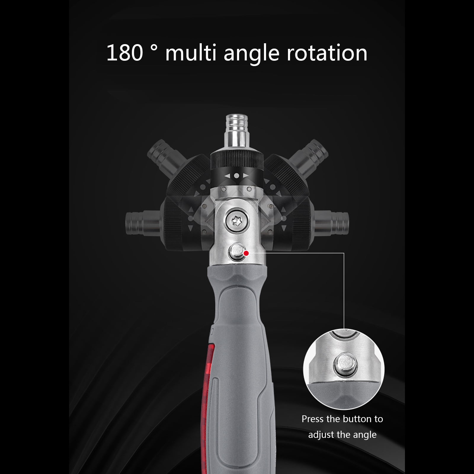 Yokua 11 in 1 Screwdriver Set 180° Angle Adjustable Racheting Screwdriver with Bits