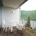 thumbnail image 1 of Compamia Orlando 5 Piece Square Wickerlook Patio Dining Set in White, 1 of 3