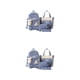 thumbnail image 1 of Jumpingount Mochilas escolares de regalo de tela para estudiantes mochilas escolares transpirables antirrobo impermeables resistentes al desgaste azul 2Conjunto, 1 of 6