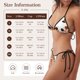 thumbnail image 5 of Fotbe Autumn Gnomes Traje de Baño para Mujer de Dos Piezas – Bikini Sexy de Tirantes Tipo Halter con Diseño Triangular, 5 of 6