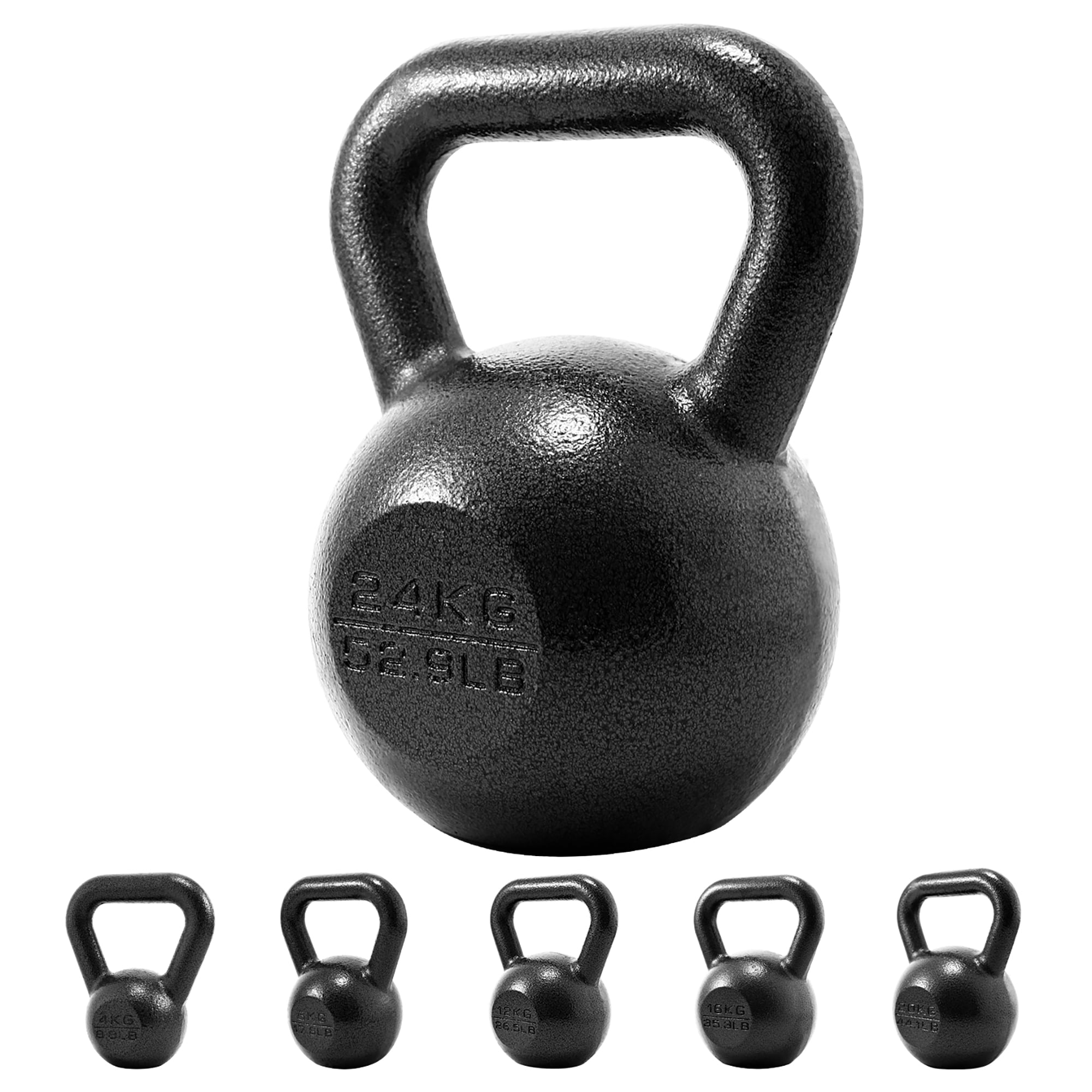 Cast Iron 24kg KETTLEBELL for Weight Lifting and WorkoutsHOME GYM EQUIPMENT 