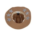 thumbnail image 4 of David & Young  Straw Cowboy Hat with Silver Star Underbrim (Women), 4 of 5