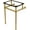 Brushed Brass, variant on Kingston Brass Vbh282033 Templeton 24" Brass Wall Mounted Console Legs - Black