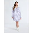 thumbnail image 2 of Joyspun Women's Dreamy Soft Collection Notch Collar Sleepshirt with Long Sleeves, Sizes S-4X, 2 of 5