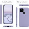 thumbnail image 3 of HAHDAXIA for Pixel 4a 5G Case 6.2 inch (2020), Liquid Silicone Slim with Camera and Screen Protection Microfiber Lining (with Strap Rope x 1), Silicone Case for Google Pixel 4a 5G Case (Clove, 3 of 7