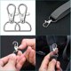 thumbnail image 1 of 50 ganchos para llaves giratorios de metal plateado para billeteras, anillas en D y deslizadores, billetera ZefeiWu 8390611513283, 1 of 1