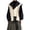 Black, variant on Mercerized Cotton Trench Jacket for Women, Korean Style Loose Fit, Casual Spring Fall Outerwear, 1 Piece, M-3XL, Plus Size Friendly