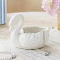 thumbnail image 2 of Mainstays Ceramic Vintage-Style White Swan Trinket Dish Tabletop Decoration, 2 of 6