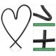 thumbnail image 2 of unbranded 3Ud De Pared Con Corazón De Hierro Negro Para Ambiente Rústico Y Acogedor, 2 of 6