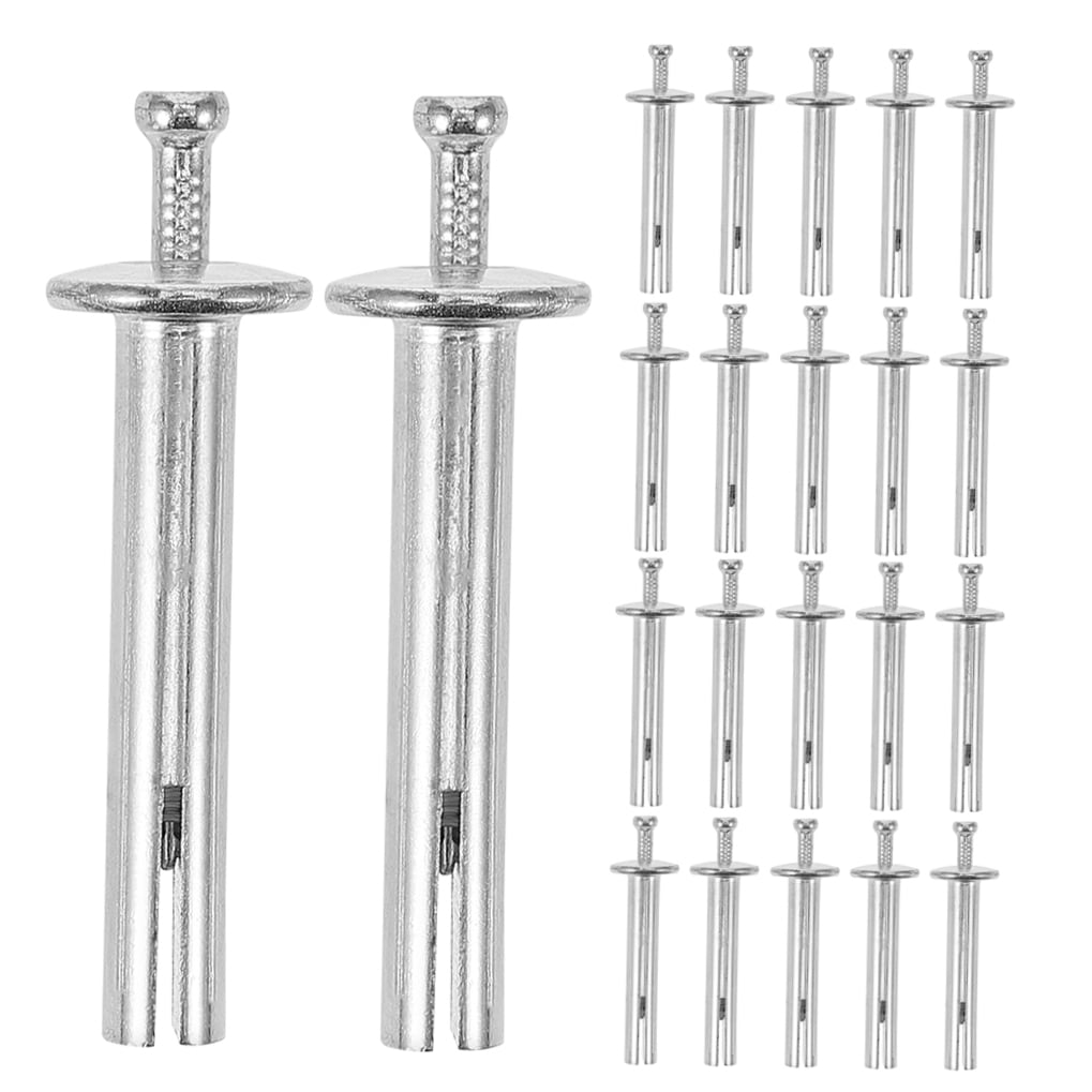 Masteelf 100pcs Expansion Fastener Nails 8x50mm Drive-In Anchor Nails For Concrete Walls Heavy Duty Wall Screws Metal Bolt For Concrete And Masonry Anchors