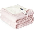 thumbnail image 1 of Heat Blanket \uDx\uD Throw Soft Flannel & Sherpa Reversible Electric Blanket with Heat Settings Timer Setting and Hours Auto-Shut Off, 1 of 7