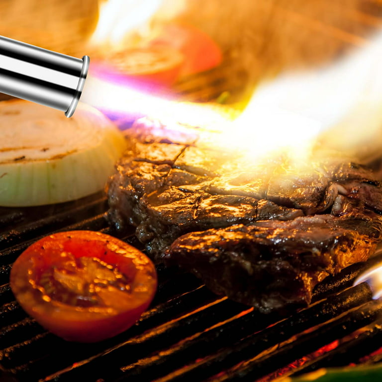 Propane Cooking Torch, Kitchen Butane Torch Gun, Blowtorch, Creme Brulee  Torch, Charcoal Lighter, Food Flamethrower for Searing Steaks, Grilling and