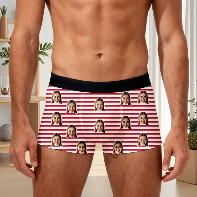 Printed Striped Underwear for Daily Comfort and Support – Breathable Soft Briefs Designed for Men