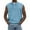 Blue, variant on Men's Corduroy Sleeveless Button-Up Henley Tank Top Soft Fabric Summer Casual & Weekend Wear For Canadian Men,Blue,S