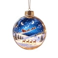 thumbnail image 2 of Glowing 3D Christmas Story Ornament, 3.9 Inch Light Up Christmas Hanging Ornament Ball, 3D Mini Holiday Scene with LED Lights, Xmas Tree Decor, 2 of 6
