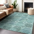 thumbnail image 3 of Dalyn Rugs Premium Machine Washable Mayfield AMF738 Teal 3' x 5' Rug, 3 of 7