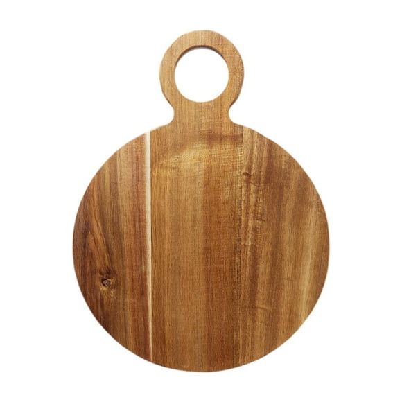 Tnarru Cutting Board Pizza Plate Kitchen Baking Utensil Butcher Block Wood Bread Board Chopping Block for Fruits Meats Vegetables