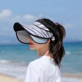 thumbnail image 4 of Sports Visor Hat Adjustable Unisex Empty Top Sun Protection Hat Beach Visor Cap, 4 of 10