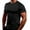 Black, variant on Daznico Mens Shirts - Men's Round Neck Short Sleeve Men's Home Leisure Sports T Shirt - Shirts for Men,Color:Navy,Size:3XL