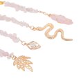 thumbnail image 4 of 4 Uds. De joyas para decoración de barba, piedras rosas doradas de primavera, diferentes colgantes, anillos para rastas de pelo, 4 of 14