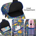 thumbnail image 4 of Funny Dinosaur Print Sling Bag, Colorful Cartoon Dino Pattern Lightweight Backpack for Travel, Outdoor Adventures, and School Use, 4 of 5