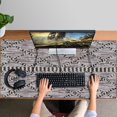 thumbnail image 4 of Long Mouse Pads for Desk,Black Geometric Diamond Striped Pattern Desk Mats on Top Of Desks, Desk Mouse Pad Extra Large with 3mm Non-Slip Base and Stitched Edge for Gaming,Office,Work,Home 47.3"x23.6", 4 of 6