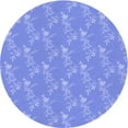 thumbnail image 1 of Ahgly Tapis Rond Lavable en Machine Intérieur Ruban Bleu Transitionnel, 8 Pieds Rond, 1 of 7