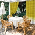 thumbnail image 4 of Outdoor Curtains for Patio Waterproof, Ombre Yellow Waves Outdoor Privacy Panels Grommet, Abstract Art Gradient Modern Blackout Outside Curtains for Porch/Cabana/Pergola/Gazebo 54"x108", 2 Panels, 4 of 8