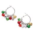 thumbnail image 2 of Christmas Earrings Creative Colorful Bell Ear Hoop Ear Clip Jewelry Earrings, 2 of 6