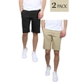 thumbnail image 3 of Mens 5-Pockets Flex Stretch Cotton Chino Shorts (2-Pack), 3 of 7