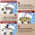 thumbnail image 4 of Batidora de Pedestal Planetaria Honinst 10 Velocidades Uso Doméstico Tazón de 4QT, 4 of 8