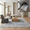 thumbnail image 3 of SAFAVIEH Serapi Maximillian Oriental Machine Washable Area Rug, Blue/Beige, 6'7" x 6'7" Square, 3 of 16