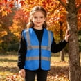thumbnail image 6 of ATORRE Boys Girls Reflective Vest 2026 Stylish Lightweight Kids Zipper Safety High Visibility Vest for Outdoor Cycling Skiing Walking Blue 6-7 Years, 6 of 9