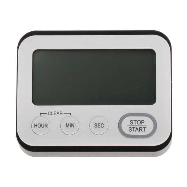 Despertador Digital Despertador de Viaje Despertador de Despertador de Escritorio Silencioso con Pilas con Temporizador Negro Sunnimix Reloj electrónico con temporizador