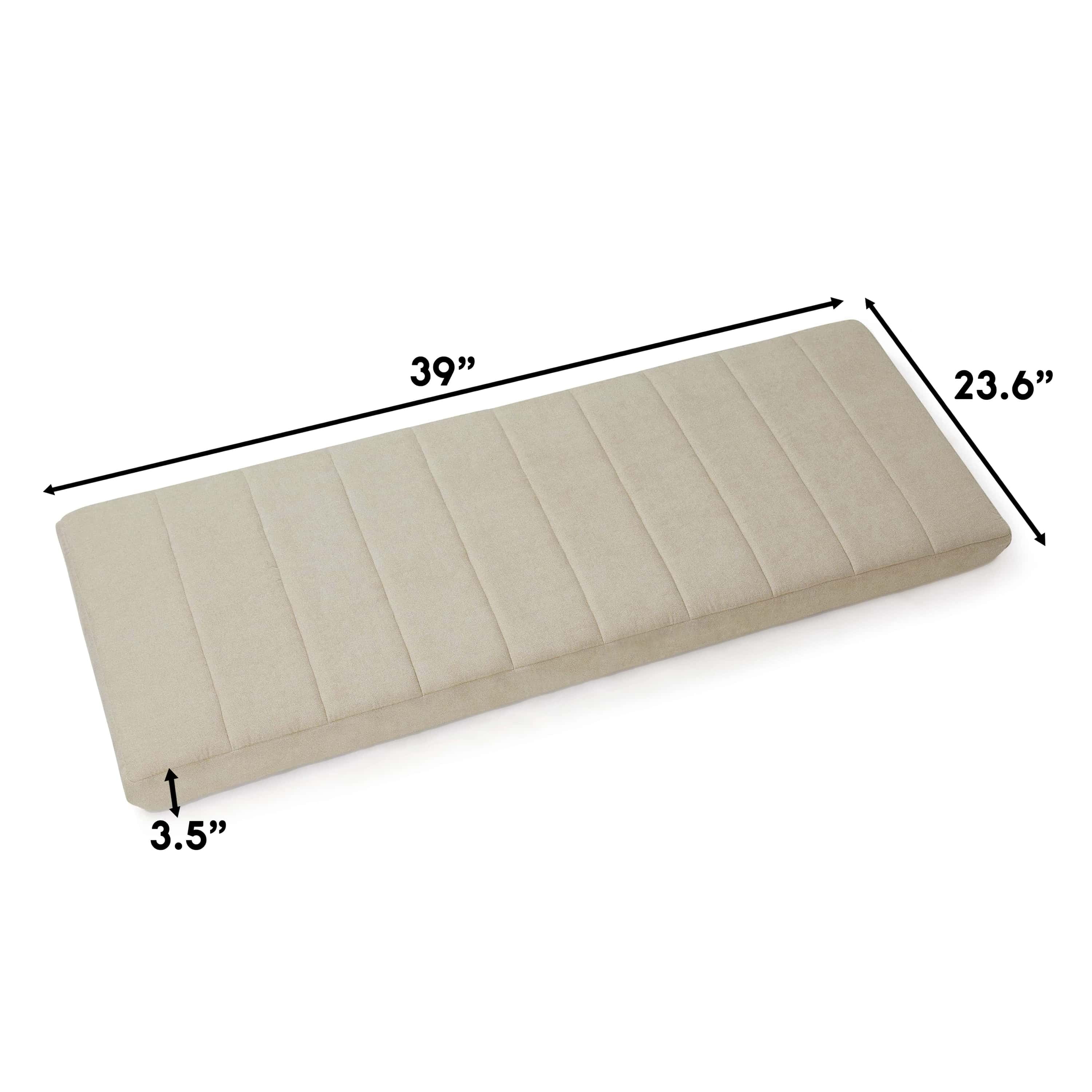 Lammlaoe Twin Headboard, Upholstered Wall Mounted, Peel and Stick Installation, Sound Reducing 3D Panel Design, Easy Assembly, Linen