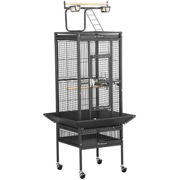 A closer look at Large Bird Cages With Play Stand Perches