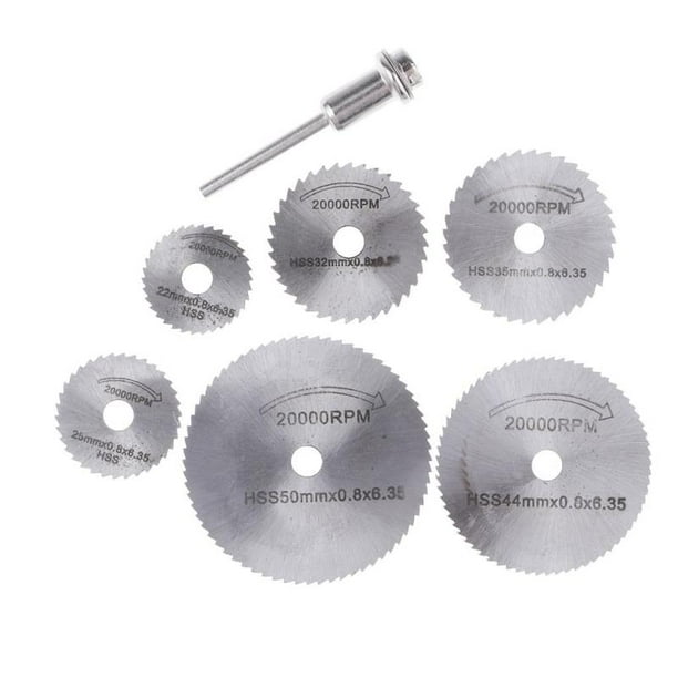 7 Piece Set High Steel Mini Saw Blades With Thorns For Turning Tool