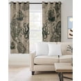thumbnail image 2 of Medieval Octopus Blackout Curtains for Bedroom Living Room Darkening Curtains 84 Inch Length 2 Panels Set Vintage Nautical Boat Retro Map Window Curtain Window Treatment Grommet Drapes 42"x84", 2 of 9