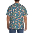 thumbnail image 3 of Fotbe Corgi with Flowers Camisa Estampada de Manga Corta para Hombre, Casual de Verano, Estilo Playero, Sin Arrugas-Large, 3 of 5