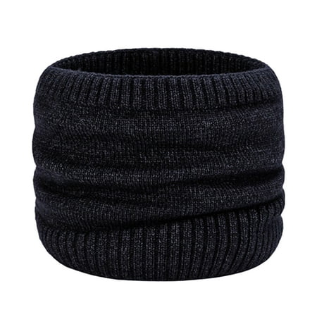 

BESTHUA Warm Neck Scarf Unisex Knitted Fleece Shawl for Winter Autumn