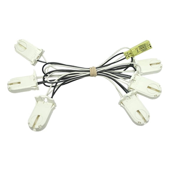 General 14075 - 6-Lamp T8 Troffer Wiring Harness for LED Tubes (SIX LAMP HARNESS)