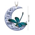 thumbnail image 3 of 3 adornos de acrílico con forma de rana en la luna para coche, para colgar en el árbol de Navidad, para decorar las fiestas., 3 of 9