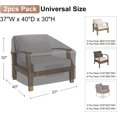 thumbnail image 2 of Fundas para sillas de patio impermeables, fundas para asientos profundos, fundas resistentes para muebles de jardín al aire libre (37 pulgadas de ancho x 40 pulgadas de profundidad x 30 pulgadas, 2 of 5